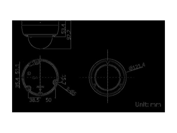 DS-2CD3126FWDV3-IS(B)200万 1/2.7" CMOS ICR星光级半球型网络摄像机