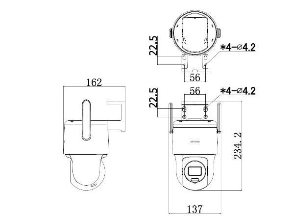 DS-2DE3Q140MY-T/GLSE3寸400万4G白光全彩球机